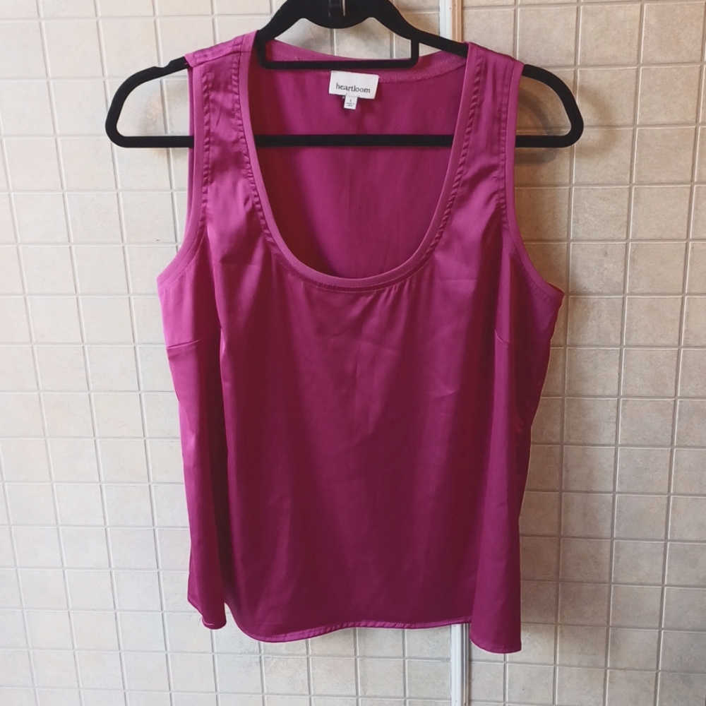 Heartloom purple silky top